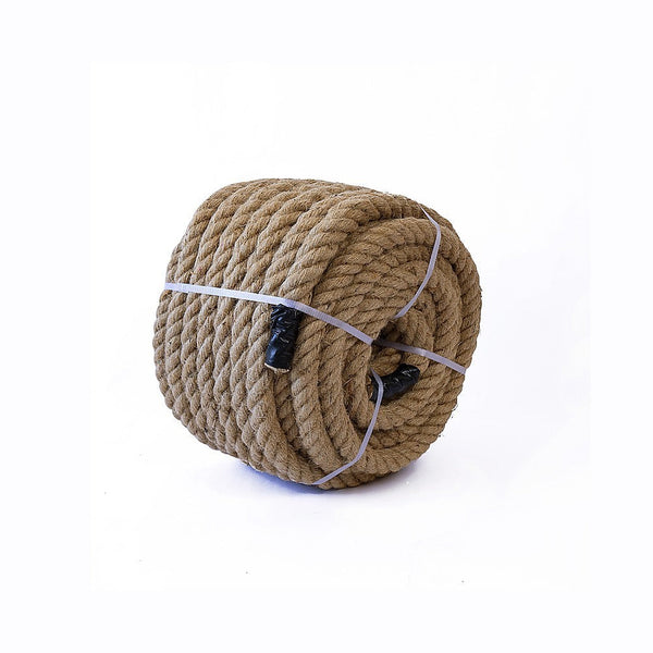 35M 100% Natural Jute Rope Twisted Decking Cord Garden Boating Sash Camping 32Mm Ropes Cords & Slings