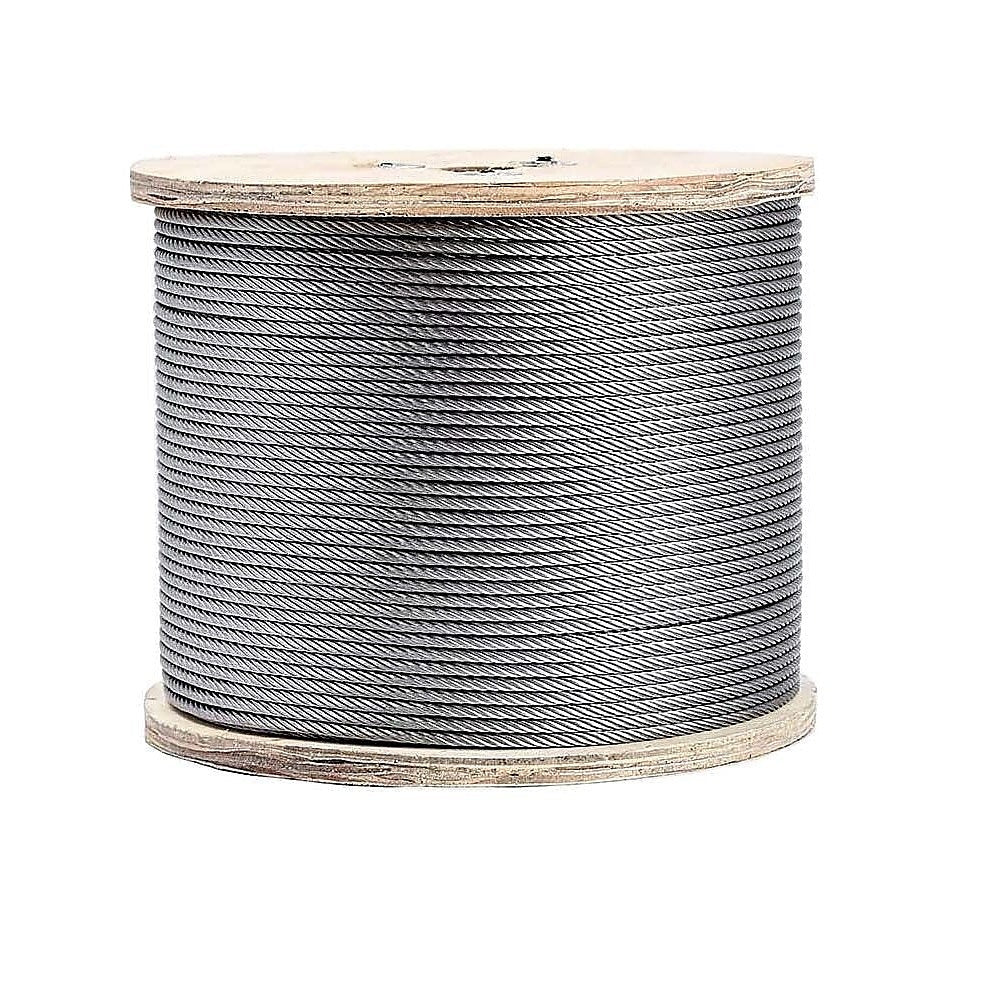 50M Stainless Steel Wire Rope Cable 5Mm 316 A4 7X7 Balustrade Fence Other Building Materials