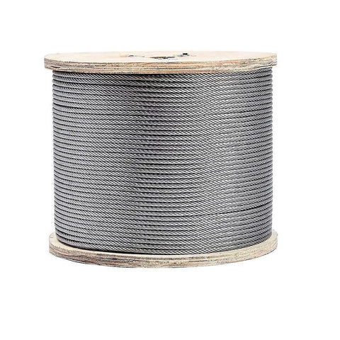 50M Stainless Steel Wire Rope Cable 5Mm 316 A4 7X7 Balustrade Fence Other Building Materials