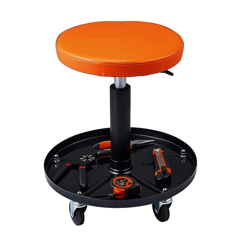 Rolling Shop Stool Mechanics Garage Adjustable Work Seat Creeper Mechanic Roller Seats
