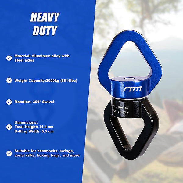360 Rotating Swing Swivel Hardware Hammock Hanger Hammocks