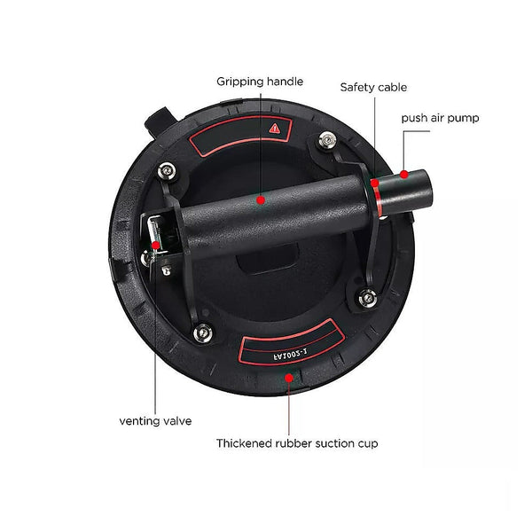 Randy & Travis Machinery 2X20cm 500Kg Vacuum Suction Cup Glass Lifter Granite Sucker Pump Heavy Duty Other Hand Tools