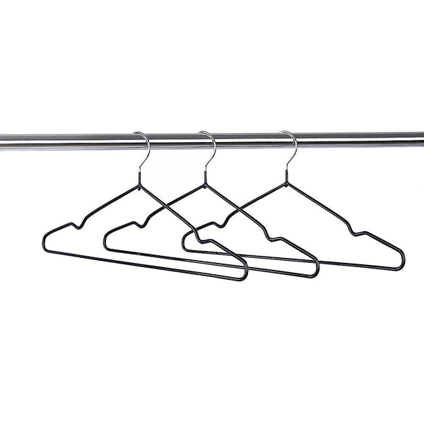 Randy & Travis Machinery 100X Metal Non Anti Slip Rubber Coated Wire Suit Clothes Hangers