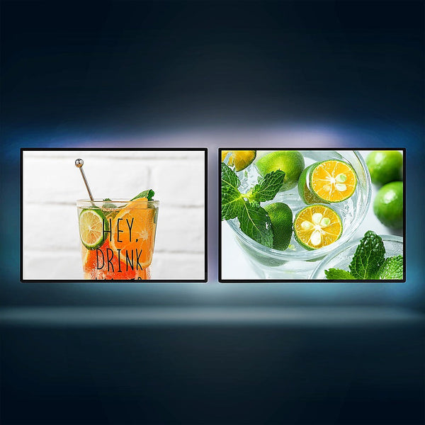 Randy & Travis Machinery A2 Led Slim Advertising Lightbox Sign Wall Mounted Poster Board Menu Frame Restaurant Signs