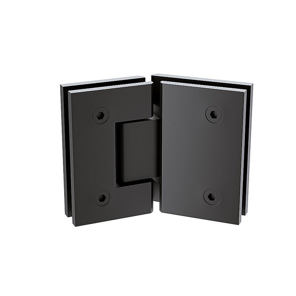 135 Degree Glass To Stainless Steel Square Shower Hinge In Black Door Hinges