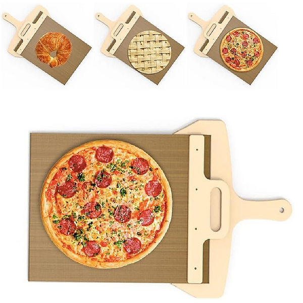 Randy & Travis Machinery Pizza Slider Transfer Sliding Magic Peel Paddle Pizza Paddles