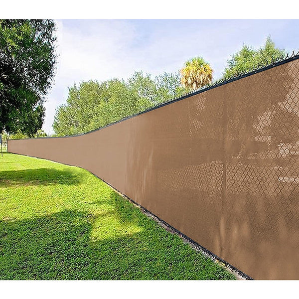 Bariloche 20M X 2M Fence Windscreen Privacy Screen Shade Cover Coffee Fabric Mesh Garden Garden Privacy Screens