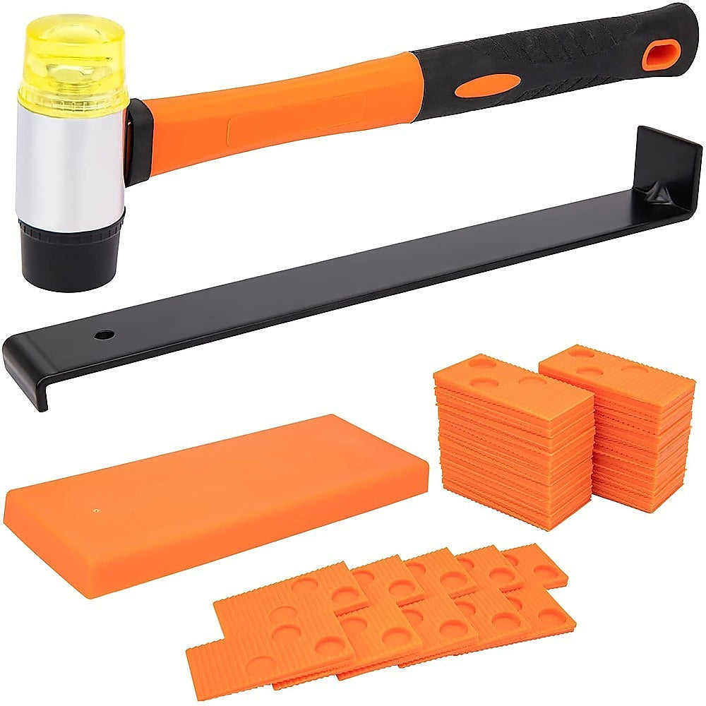 48Pc Laminate Wood Flooring Installation Kit Tapping Block Rubber Mallet Other Flooring & Tiles