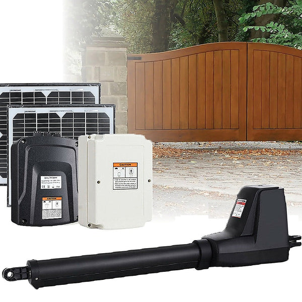 Randy & Travis Machinery 400Kg Single Swing Auto Motor Remote Gate Opener With 20W Mono Backup Solar Gate Openers