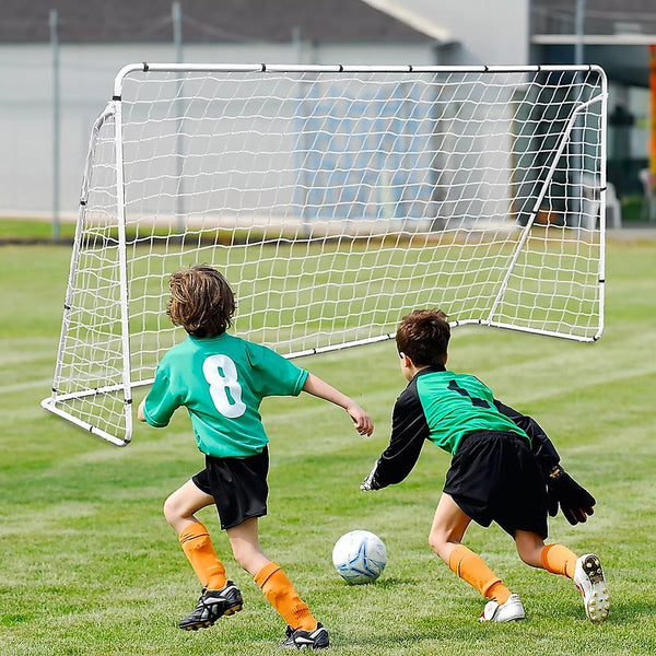 3.6M X 1.9M Soccer Goal Net Steel Post Frame Backyard Football Training Set Training Aids