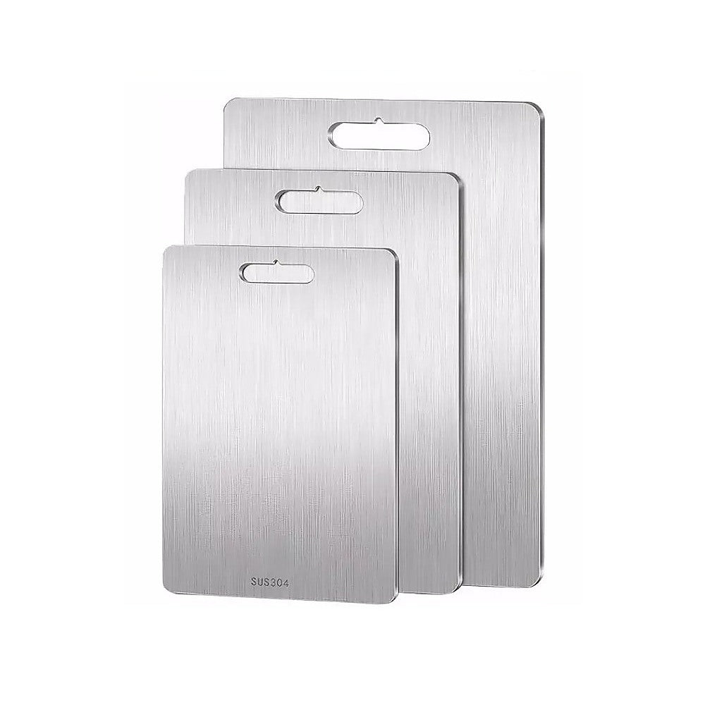 3 X 304Ss Cutting Chopping Board Stainless Steel Cutting Boards