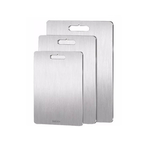 3 X 304Ss Cutting Chopping Board Stainless Steel Cutting Boards