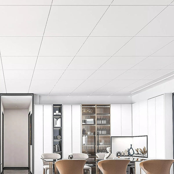 12 X Smooth Drop Ceiling Tiles 2Ft Pvc Panels Other Building Materials