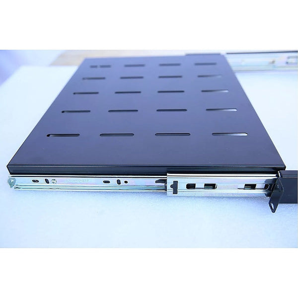 Sliding Rack Server Shelf For 1U 19" 4 Post Mount Adjustable 15" 22" Rackmount Cabinets & Frames