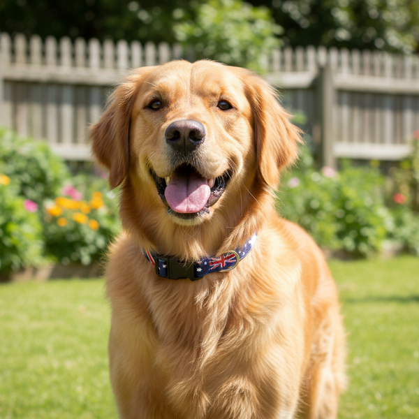 Australia Flag Aussie Dog Collar Moondidley Pets Medium Dog Collars