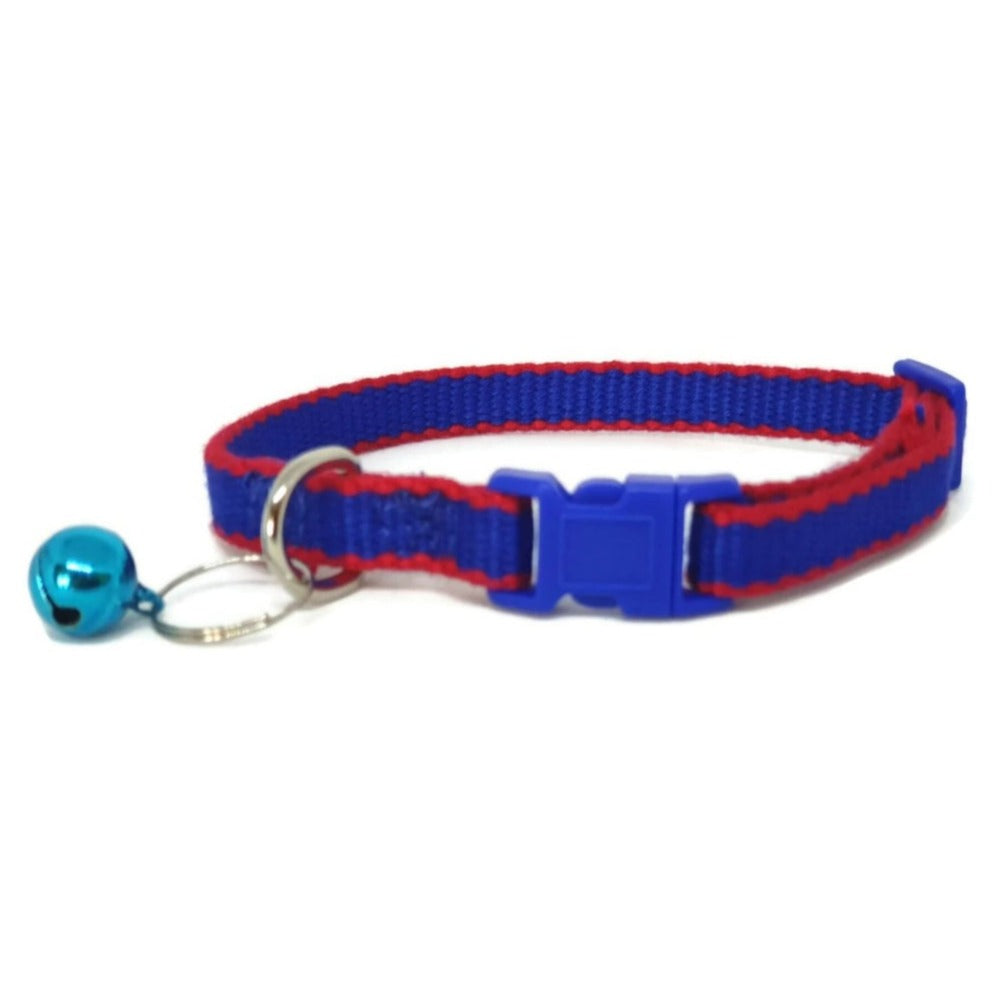 Dog Collars Moondidley Pets 100% Pure Bamboo Fibre Cat Collar Plastic Buckle Navy