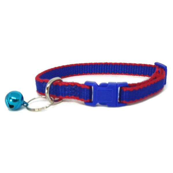 Dog Collars Moondidley Pets 100% Pure Bamboo Fibre Cat Collar Plastic Buckle Navy