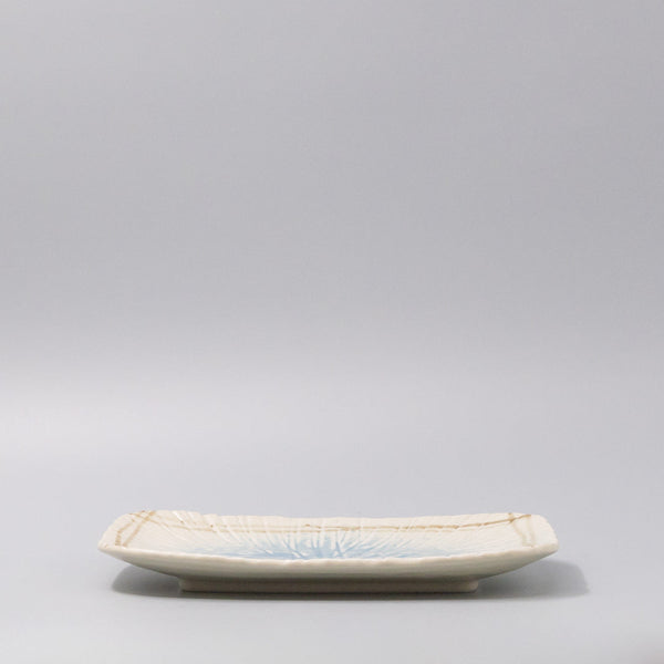Sushi Platter 25.8X19.8Cm Okinawa Glaze Platters