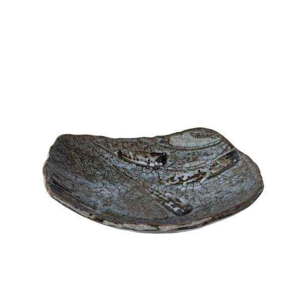 Sushi Plate 22Cm Shiranami Glaze Plates
