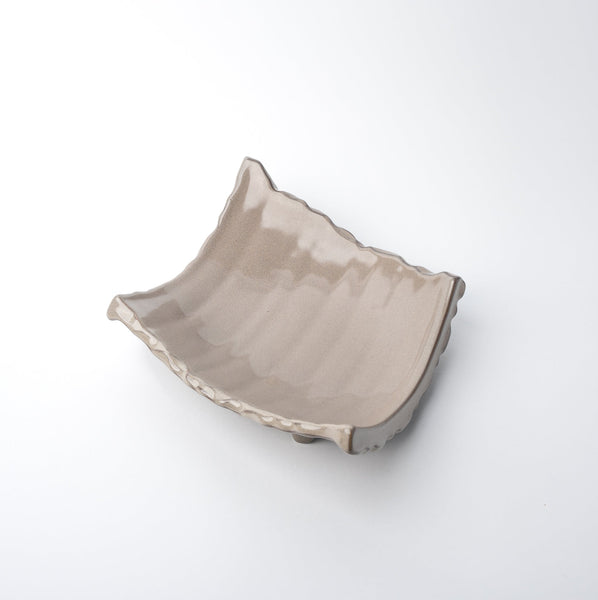 Sushi Plate Swept Side 26Cm Dune Glaze Plates