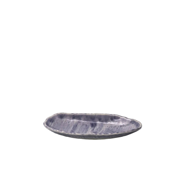 Sushi Plate 21Cm Crackle Amethyst Glaze Plates