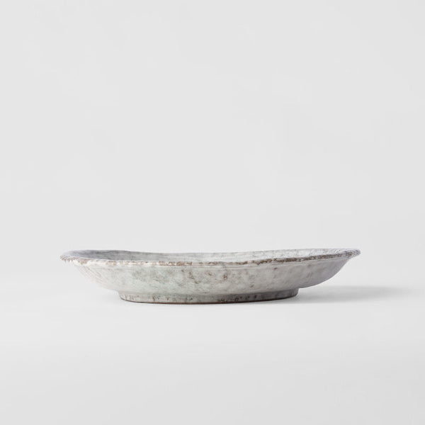 Serving Plate 27Cm Aqua Splash Glaze Plates