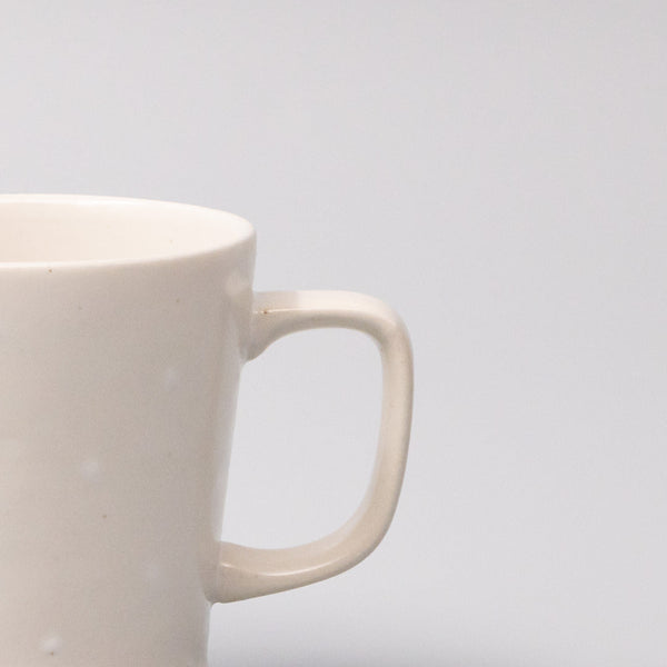 Mug 8.5Cm White Dot Glaze Mugs