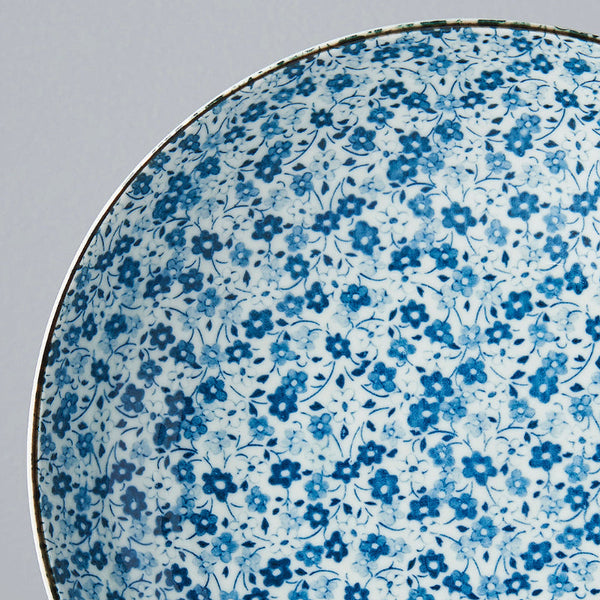 Pasta Bowl 21Cm Blue Daisy Glaze Bowls