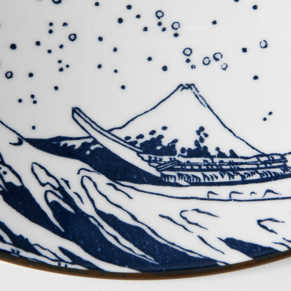 Ramen Bowl 24.5Cm Hokusai Great Wave Design Bowls