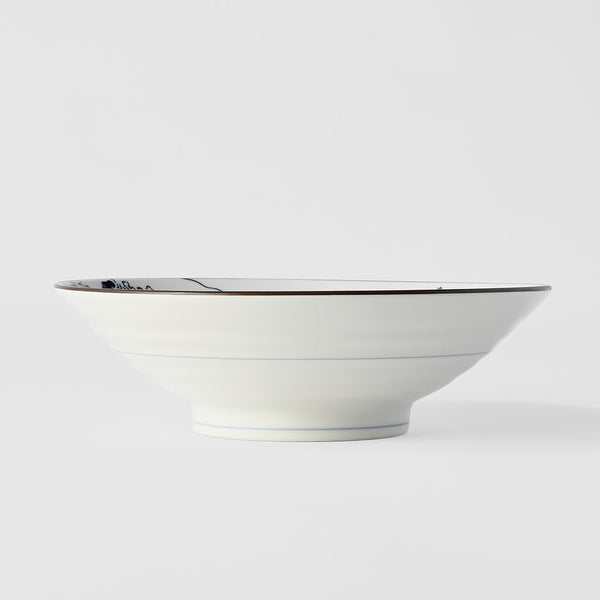 Ramen Bowl 24.5Cm Hokusai Great Wave Design Bowls