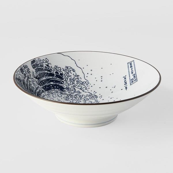 Ramen Bowl 24.5Cm Hokusai Great Wave Design Bowls