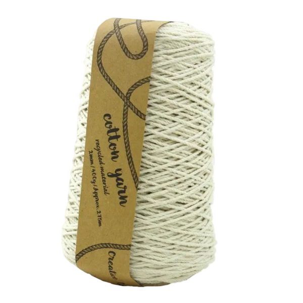 Bulk 12 Macrame Cotton Yarn 275Mtrs 2Mm 400G Natural Knitting Other Crocheting And Knitting