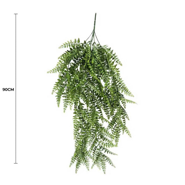 Uv Resistant Dense Hanging Fern 90Cm Artificial Plants