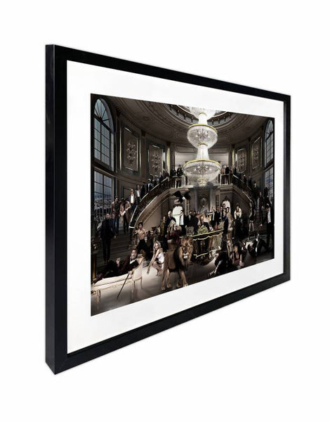 Welcome To The Party Artwork Framed Glass Front 80X60cm Wall Art