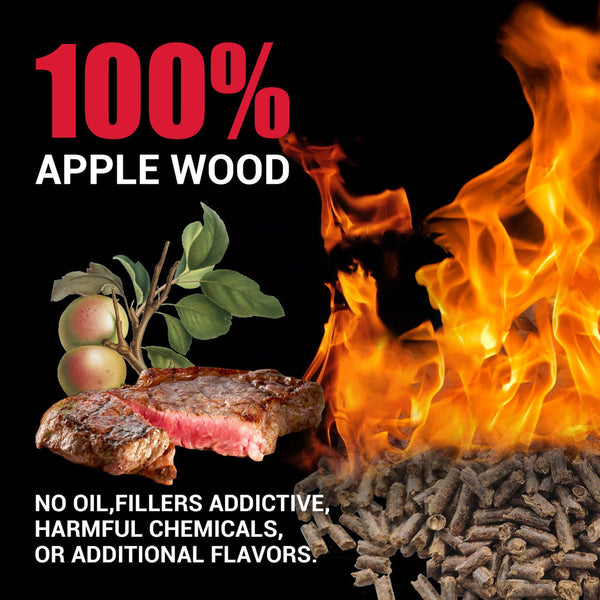 Asmoke 9.5Kg Of 100% Pure Applewood Pellets Barbecues Grills & Smokers