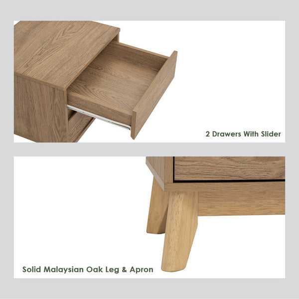 Bedside Tables Nuhome Hirado Bedside Table Natural