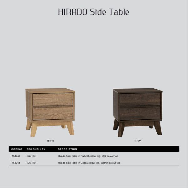 Bedside Tables Nuhome Hirado Bedside Table Cocoa
