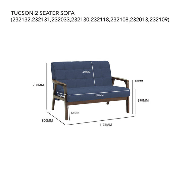 Tucson 2 Seater Sofa Sofas Armchairs & Couches