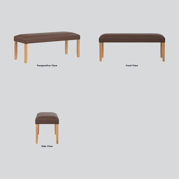 Mesi Bench Ottoman Cocoa Ottomans Footstools & Poufs