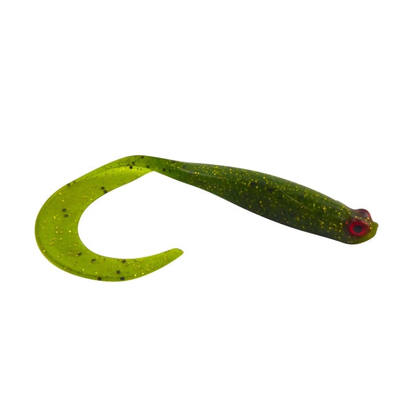 Swimerz 100 Mm Vtail Soft Plastic Lure Green Glitter 5 Pack Baits & Lures