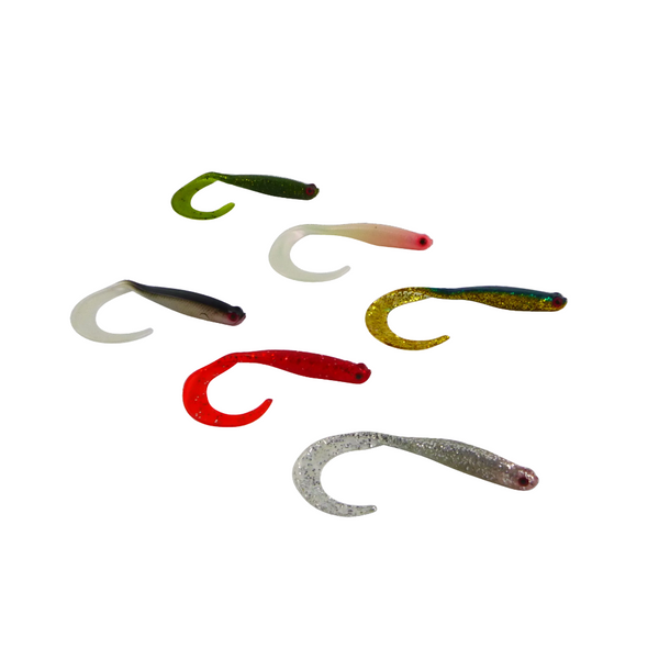 Swimerz 100 Mm Vtail Soft Plastic Lure Bubblegum 5 Pack Baits & Lures