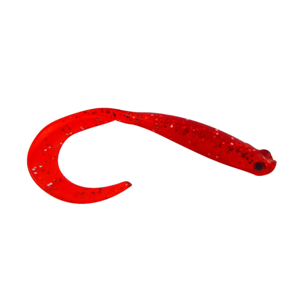 Swimerz 100 Mm Vtail Soft Plastic Lure Red Glitter 5 Pack Baits & Lures