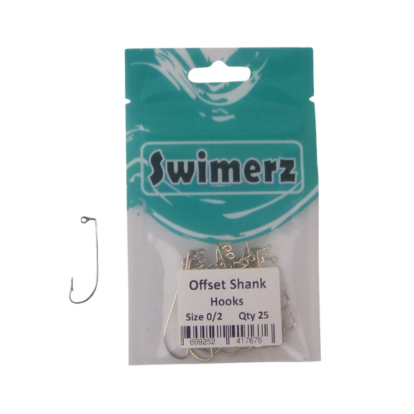 Swimerz 0/2 Offset Shank Jig Hook 25 Pack Hooks