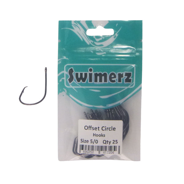 Swimerz 5/0 Offset Circle Hook 25 Pack Hooks