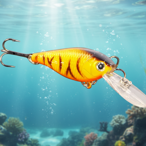 Finesse 'Madbass' Tiger Stripe 85Mm Deep Diving Crankbait Baits & Lures