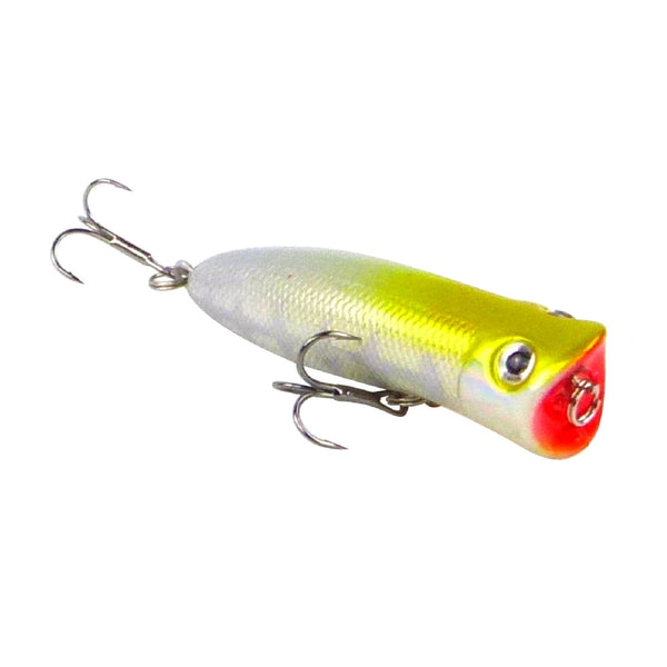 Toppu Mizzu Popper 55Mm White Flash Or Black & Gold Baits & Lures