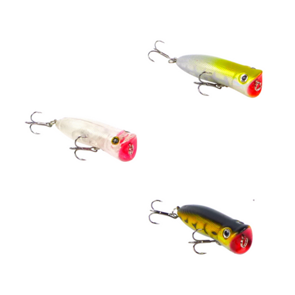 Toppu Mizzu Popper 55Mm White Flash Or Black & Gold Baits & Lures