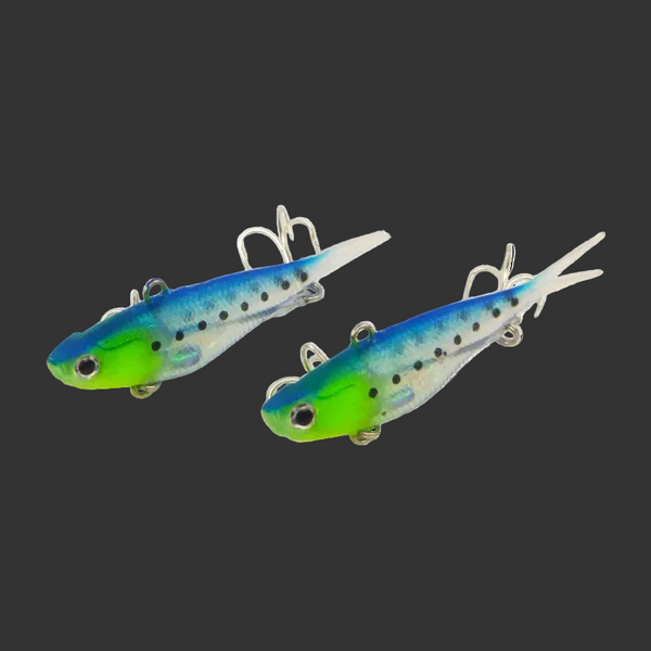 Swimerz 95Mm Soft Vibe Blue Water 2 Pack Baits & Lures