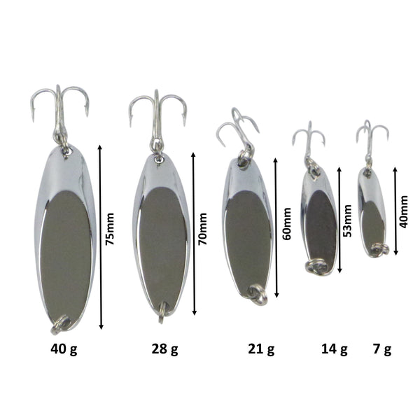 Finesse Chrome Kaster Jig 14 Grams. Pack Of 3 Jigs. Hooks