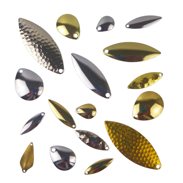 Artizan Smooth Colorado Blade Brass 24Mml X 18Mmw Qty 5 Baits & Lures